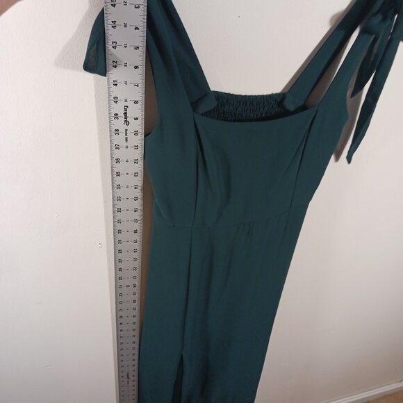 NWT Show Me Your Mumu Claire Midi Dress - Emerald Chiffon, Size Large, Wedding - Picture 15 of 16